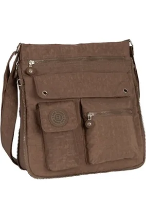 Bag Street Umhängetasche Damentasche Umhängetasche Handtasche Schultertasche Schwarz Braun, als Schultertasche, Umhängetasche tragbar braun