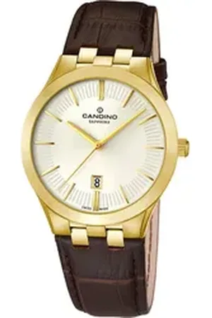 Candino Quarzuhr Classic Leder Quarz Damen Uhr, (Analoguhr), Damenuhr Lederarmband braun, rundes Gehäuse, mittel (ca. 31,5mm) braun