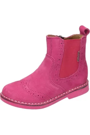 Ricosta Stiefeletten Stiefelette aus Nubukleder rosa 30 EU