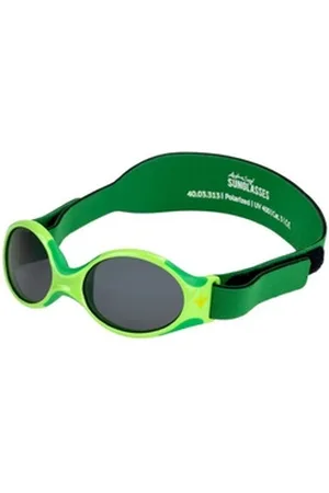 Active Sonnenbrille Baby EXPLORER, 0-18 Monate, softes Kopfband UV400 Schutz, polarisiert, BPA frei, deutsche Marke grün