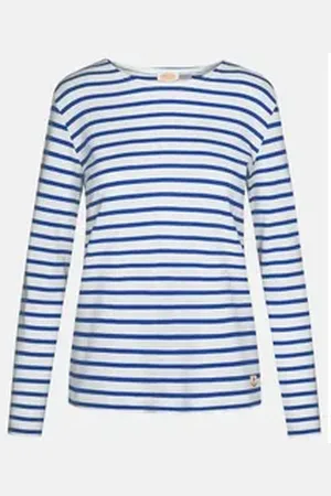 Armor.lux Langarmshirt Damen Streifenshirt Lesconil blau Größe 2 (38)