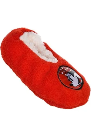 Disney Mädchen Hausschuhe Puschen warm + weich Gr.25/26 27/28 29/30 31/32 Plüsch Hausschuhe rot 27-28 EU