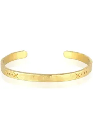 Haze & Glory Armreif Armreif - Salvation gehämmert 925 Silber goldfarben