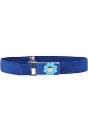 Ladeheid Stoffgürtel Mädchen Gürtel Elastik-Gürtel 1-6 Jahre 34-65 cm P15K blau
