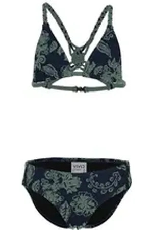 VIVID Triangel-Bikini Mädchen-Bikini (1-St) blau|grün 140