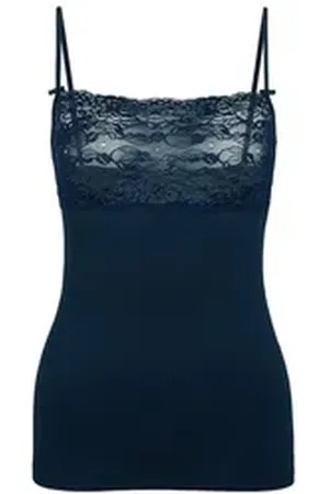Calida Spaghettitop Sensual Secrets Damen (1-tlg) blau L (48/50)
