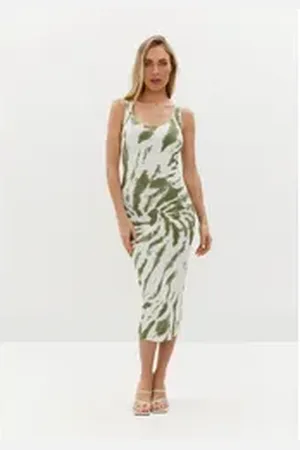 ADLYSH Etuikleid JUNGLE TWIST RIB DRESS XL