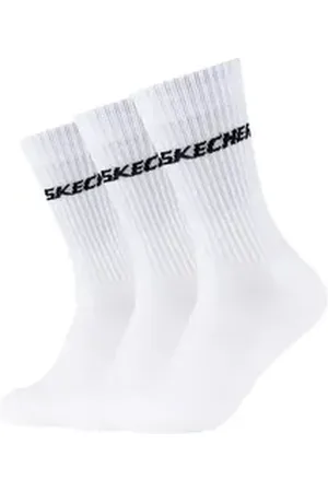 Skechers Kurzsocken Unisex cushioned long Tennis Socks 3P (Packung, 3-Paar, 3er-Pack) 43-46
