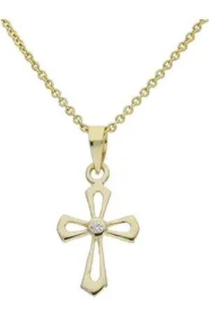 JuwelmaLux Ohrring-Set Kreuz für Mädchen Gold 333 mit Zirkonia JL52-02-0102