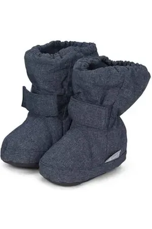 Sterntaler ® Baby-Schuh Outdoorschuh (1-tlg) Bequeme Krabbelschuhe - Babyschuh Mädchen - Flexible Schuhe Baby - Baby Ballerinas rutschfest - Stoffschuhe Winter wasserabweisend uni grau 20 EU