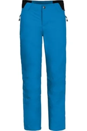 Bergson Regenhose MICK COMFORT Thermo Kinder Regenhose, leicht wattiert, 12000 mm Wassersäule, Normalgrößen blau 140