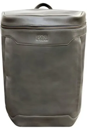 Buckle & Seam Laptoprucksack Siwa, Leder grau
