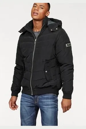 Bruno Banani Blouson aus schnelltrocknendem Material, trendiger Stil schwarz XXL (56)