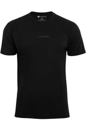 STARK SOUL T-Shirt T-Shirt Embossed - Baumwolle, Kurzarm schwarz S