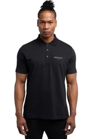 Carlo Colucci Poloshirt De Santis schwarz M