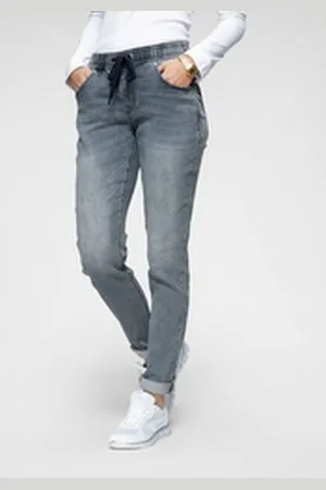 KangaROOS Jogg Pants entspannte Passform, weite Beinform blau 38