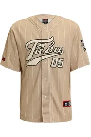 FUBU Langarmhemd Herren FM232-003-2 Varsity Pinstripe Baseball Jersey (1-tlg) S