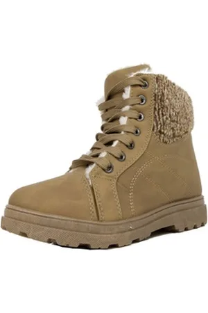 AvaMia Damen Winter Schuhe Boots Winterstiefeletten Damenstiefel Winterstiefelette Winterstiefel Fellstiefel warm Fell« Winterstiefelette braun 37 EU