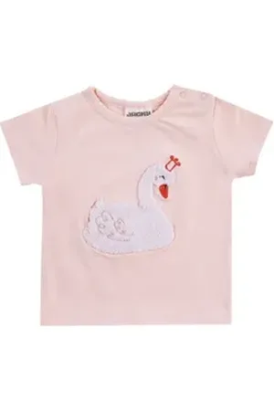 Jacky Kurzarmshirt T-Shirt Mädchen ver. Modelle (1-tlg) Sommer T-Shirt, Baumwollshirt, BabyGirl rosa 86