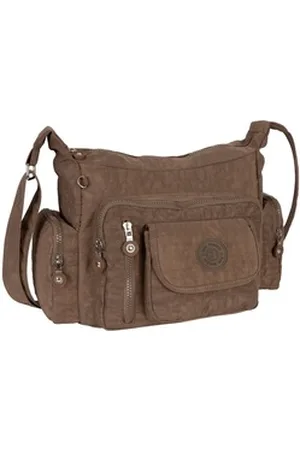 Bag Street Umhängetasche Damentasche Umhängetasche Handtasche Schultertasche Taupe Braun, als Schultertasche, Umhängetasche tragbar braun