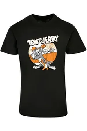 Absolute Cult T-Shirt Herren Tom and Jerry - Baseball T-Shirt (1-tlg) schwarz S
