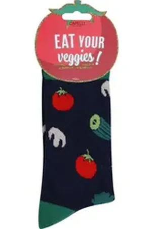 Capelli new york Socken Socken - Gemüse Design blau 36-41