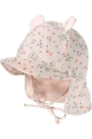 maximo Erstlingsmütze GOTS Baby Schildmütze Öhrchen rosa 43