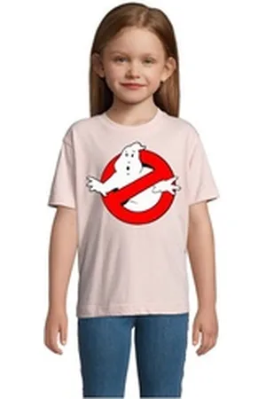 Blondie & Brownie T-Shirt Kinder Jungen & Mädchen Ghostbusters Ghost Geister Geisterjäger in vielen Farben rosa 96/104