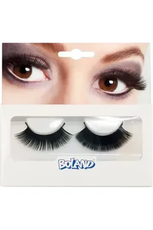 Boland Theaterschminke Künstliche Wimpern - Basic, Schwarz schwarz
