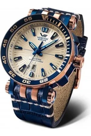 Vostok Automatikuhr Energia Rocket – 48 mm, Herrenuhr Lederband, 575E651-L, 30 ATM