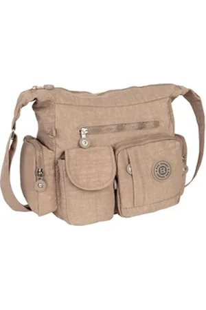 Bag Street Umhängetasche Damentasche Umhängetasche Handtasche Schultertasche Schwarz Taupe, als Schultertasche, Umhängetasche tragbar braun