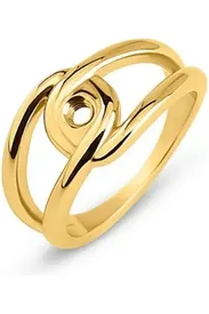 Melano Fingerring Twisted Ring Toni Edelstahl goldfarben TR28 GD goldfarben