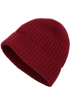 Falke Strickmütze (1-St) aus reinem Kaschmir rot