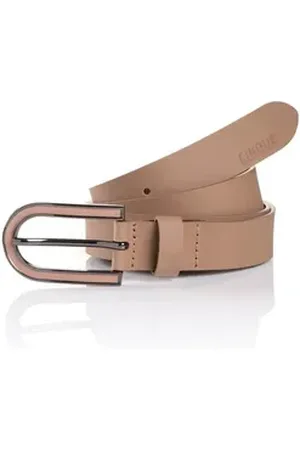 Cinque Ledergürtel PULA Logoprägung auf der Spitze beige 90