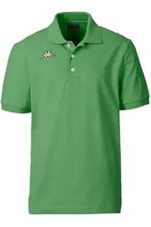 Kappa Poloshirt luftig-leichtes Gewebe aus reiner Naturfaser grün XXXL