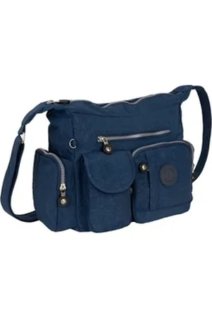 Bag Street Umhängetasche Damentasche Umhängetasche Handtasche Schultertasche Schwarz Blau, als Schultertasche, Umhängetasche tragbar blau