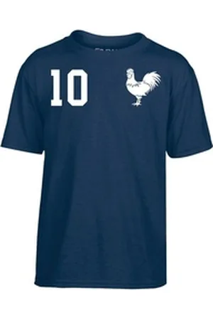 Youth Designz T-Shirt Frankreich Kinder T-Shirt im Fußball Trikot Look mit trendigem Motiv 96-104 (4 Jahre)