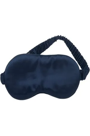 Lenoites Schlafmaske Amalfi, aus 100% Maulbeerseide blau