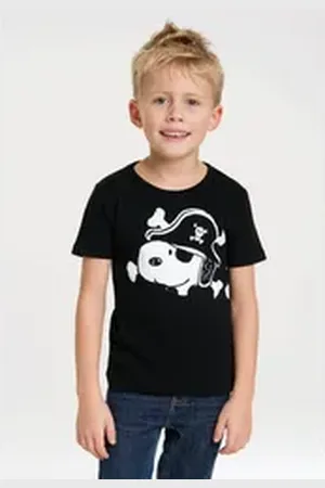 LOGOSHIRT T-Shirt Snoopy mit niedlichem Print schwarz 92/98