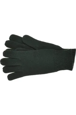 Seeberger Strickhandschuhe Strick Fingerhandschuhe in weichem Garn 18801-0 grün