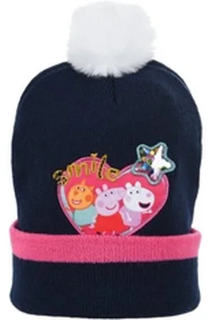 Peppa Pig Bommelmütze Peppa Wutz Kinder Mädchen Winter-Mütze Bommelmütze blau 54