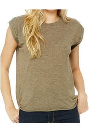 Bella T-Shirt 1er/2er Pack Damen Loose T-Shirt für Frauen u. Mädchen mit längerem Rücken und weiter Passform - verschiedene Farben grün L