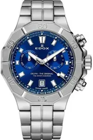 Edox Quarzuhr 10113-3M-BUIN Delfin Chronograph Herrenuhr 43mm 20ATM 10113-3M-BUIN Delfin Chronograph Herrenuhr 43mm 20ATM