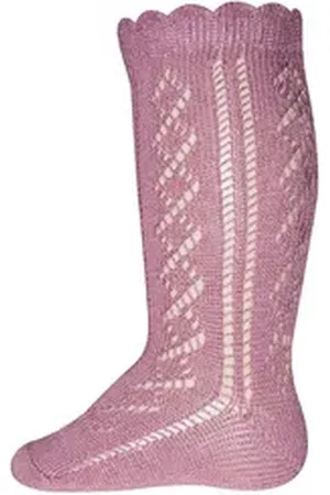 Ewers Kniestrümpfe Kniestrümpfe Traforato (1-Paar) rosa 19-22