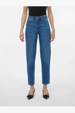 VERO MODA Mom-Jeans VMTESSA HR MOM JEANS RA380 GA blau 30