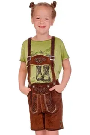Isar Lederhose Lederhose Kinder - BERTI - kamel 164