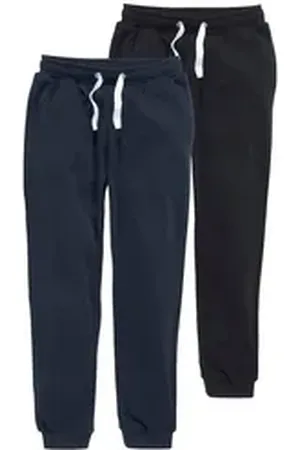 Kidsworld Sweathose 2er Pack Jogginghosen (Packung, 2-tlg) blau|schwarz 128/134