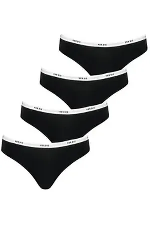 Nur Die Slip Sportiv (4-St) unterhose unterwäsche basic schwarz 40-42
