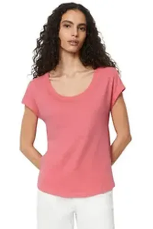 Marc O’ Polo Tanktop eine dezent geschwungenen Saumlinie rot XS
