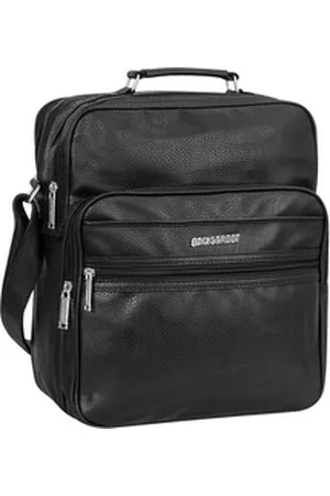 Bag Street Umhängetasche Herrentasche Arbeitstasche Flugbegleiter Tasche Schwarz schwarz
